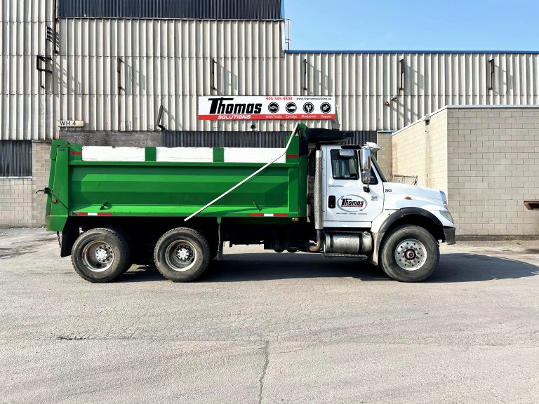 Commercial rental dump truck