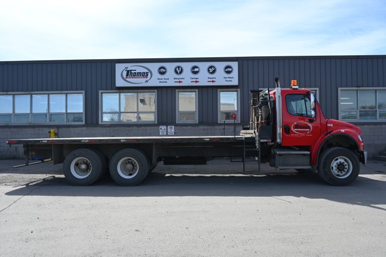 Commercial rental flatbed truck