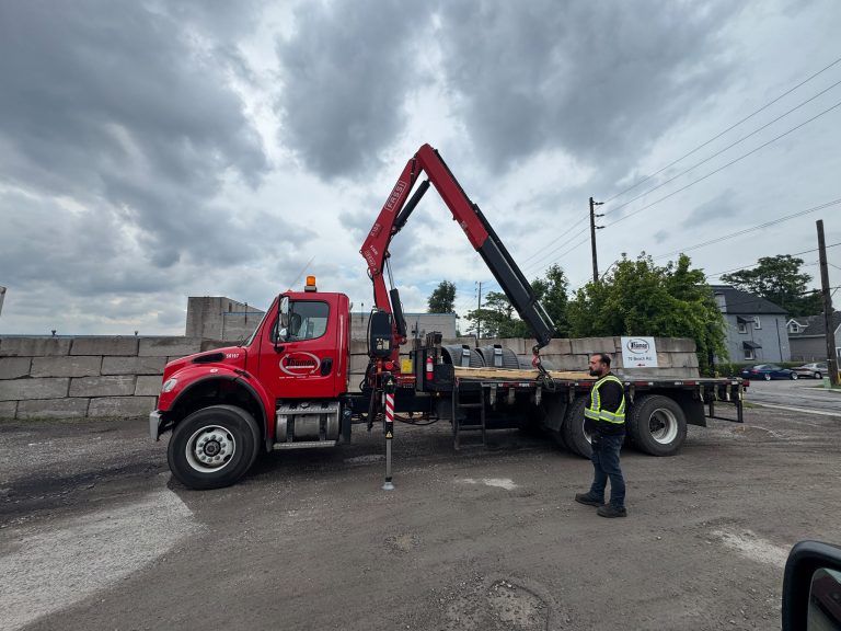 Boom truck transportation service