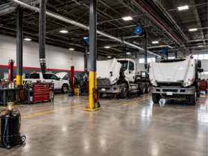 Commercial fleet repair facility