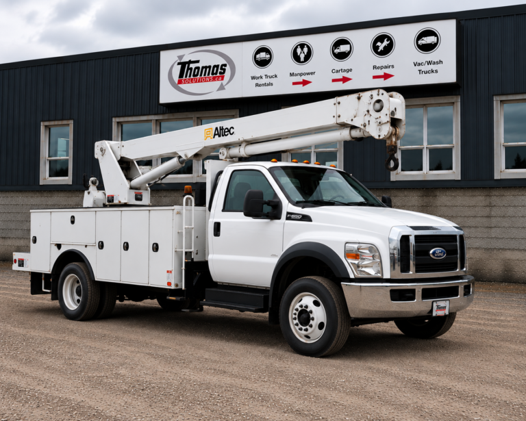 Ford F-550 commercial rental truck
