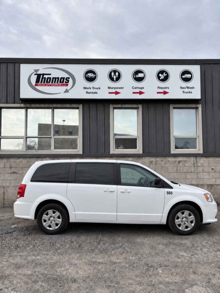 Commercial rental minivan
